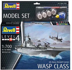Revell kit modellismo portaerei US Navy WASP Class 1:700 - 142 pezzi