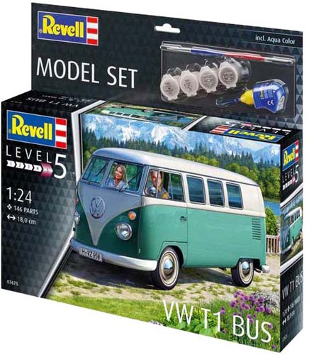 Revell kit modellismo VW T1 bus 1:24 - 146 pezzi modello scala-3
