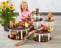 Cosy Mondo in Miniatura Combi Cavi Set 5 Piattaforme in Legno