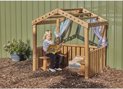 Cosy casetta open ended imagination shelter per interno ed esterno