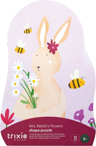 Trixie puzzle forme fiori coniglio - 12 pezzi giocattolo colorato