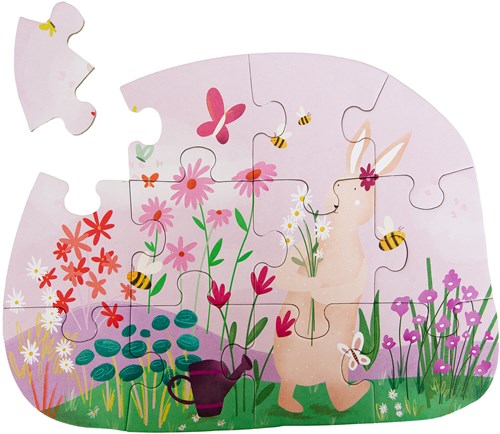 Trixie puzzle forme fiori coniglio - 12 pezzi giocattolo colorato-2