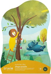 Trixie puzzle animali - puzzle forme giornata estiva 35 pezzi giocattolo