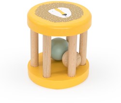 Trixie sonaglio in legno giocattolo per bambini - Mr. Lion - Legno FSC - Giallo