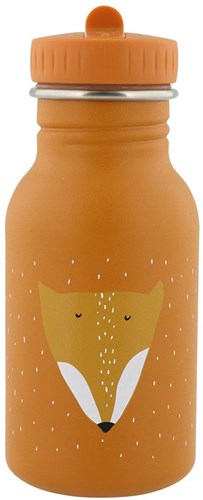Trixie borraccia - bottiglia bambini in acciaio inox - Mr. Fox - 350ml - a prova di perdite - arancione
