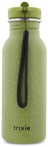 Trixie borraccia acciaio bambini 500ml Mr. Dino a prova di perdite verde-2