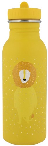 Trixie borraccia 500ml - bottiglia d'acqua in acciaio bambini Mr. Lion gialla ermetica