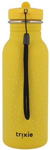 Trixie borraccia 500ml - bottiglia d'acqua in acciaio bambini Mr. Lion gialla ermetica-2