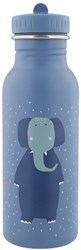 Trixie borraccia 500ml - bottiglia d'acqua in acciaio bambini Mrs. Elephant blu