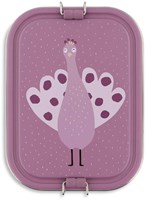 Trixie grande portapranzo - lunchbox Mrs. Peacock in acciaio inox per bambini
