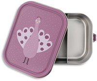 Trixie grande portapranzo - lunchbox Mrs. Peacock in acciaio inox per bambini-3