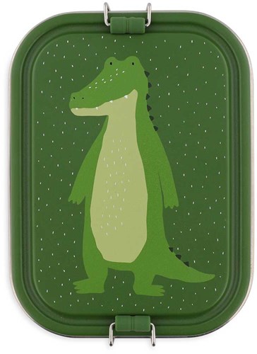 Trixie grande portapranzo - lunchbox Mr. Alligator in acciaio inox per bambini