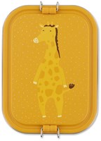 Trixie grande portapranzo - lunchbox in acciaio Mr. Giraffe gialla