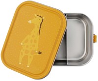 Trixie grande portapranzo - lunchbox in acciaio Mr. Giraffe gialla-2