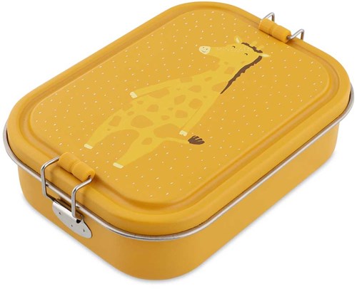Trixie grande portapranzo - lunchbox in acciaio Mr. Giraffe gialla-3