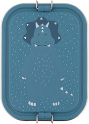Trixie lunchbox grande - portapranzo in acciaio inox per bambini - Mr. Triceratops - blu - dinosauro