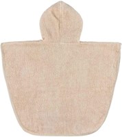 Trixie poncho bagno cotone biologico - stampa coniglio rosa per bambini-2