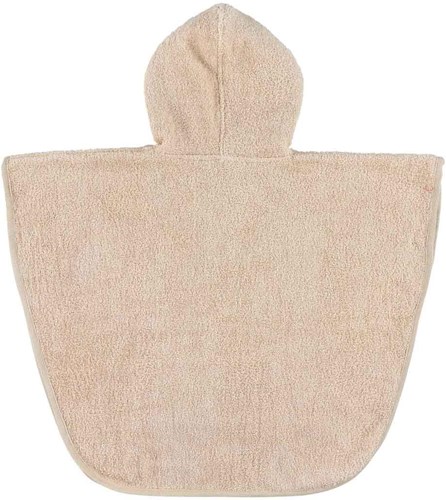 Trixie poncho bagno cotone biologico - stampa coniglio rosa per bambini-2