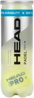 Head palline padel Pro+ gialle - set di 3 palline sostenibili