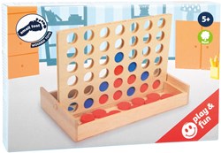 Small Foot - Gioco da viaggio in legno Forza 4 gioco compatto