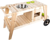 Small Foot cucina da esterno con fango, ruote e accessori