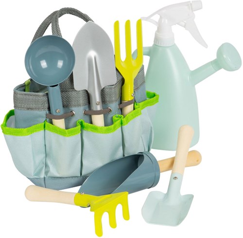 Small Foot set attrezzi da giardinaggio per bambini con borsa - 8 pezzi-3
