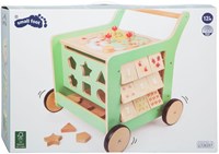 Carrello Primi Passi in Legno Centro Attività - Legno FSC - Multicolore-2