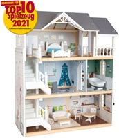 Small Foot casa delle bambole in legno Urban Villa con accessori 13 pezzi-2