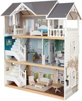 Small Foot casa delle bambole in legno Urban Villa con accessori 13 pezzi-3