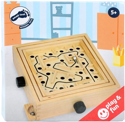 Small Foot labirinto per biglie in legno gioco di abilità per bambini