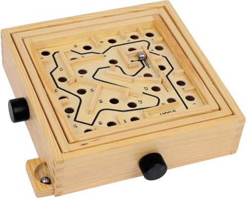Small Foot labirinto per biglie in legno gioco di abilità per bambini-2