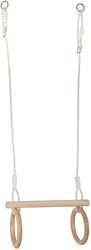 Small Foot trapezio in legno con anelli ginnici - gioco da esterno 100cm