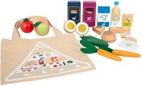 Small Foot set alimenti giocattolo in legno vegetariano - cucina 17 pezzi-2