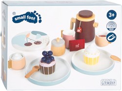 Set caffè e tè in legno giocattolo Small Foot - 16 pezzi design scandinavo