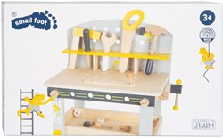 Small Foot banco da lavoro in legno Compact Miniwob - banco giocattolo 34 pezzi