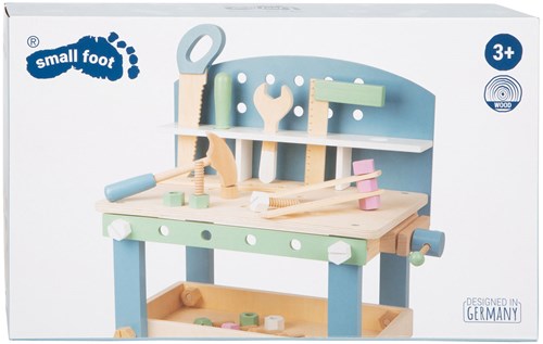 Small Foot banco da lavoro in legno compatto Nordic con accessori - giocattolo
