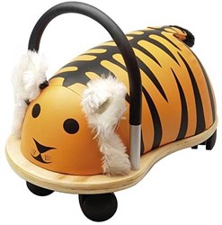 Wheelybug cavalcabile tigre small - giocattolo in legno per bambini