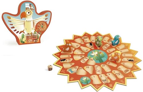 Scratch gioco dell'oca - Inca Trail 35x35cm pedine in legno dado