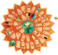 Scratch gioco dell'oca - Inca Trail 35x35cm pedine in legno dado-3