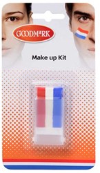 Stick trucco rosso bianco blu per sport e carnevale