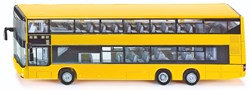Siku autobus a due piani MAN modello giocattolo 1:87 giallo con gomme in gomma