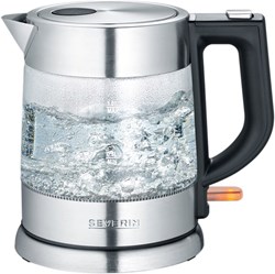 Severin bollitore in vetro 2200W 1 litro - acciaio inox e vetro - nero