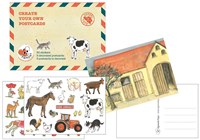 Egmont Toys Kit di artigianato 10 cartoline con adesivo