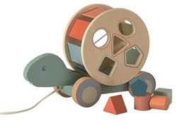 Egmont Toys Telaio di legno per allungamento tartaruga con blocco 27x10x19 cm