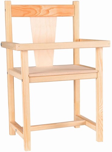 Egmont Toys Sedia per bambole in legno 23x18x40 cm
