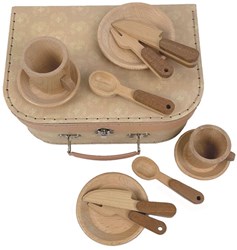 Egmont Toys Set da colazione in legno in valigia