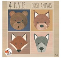 Egmont Toys 4 Puzzle Animali della foresta 23x23x4 cm