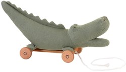 Egmont Toys coccodrillo in legno da trainare - giocattolo educativo per bambini piccoli