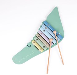 Egmont Toys xilofono in legno coccodrillo giocattolo musicale 2+