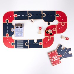 Egmont Toys auto giocattolo in legno con accessori - legno FSC - educativo